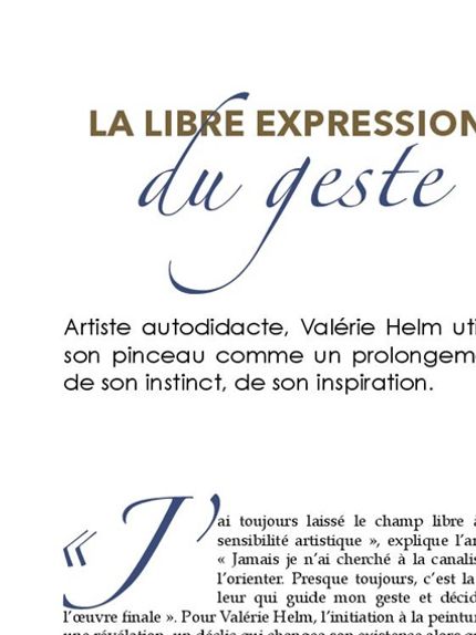 Article à paraître  dans le Magazine 